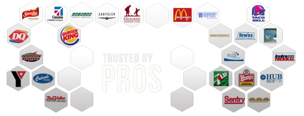 Logos of commercial clients Guardian has served — Trusted by the Pros